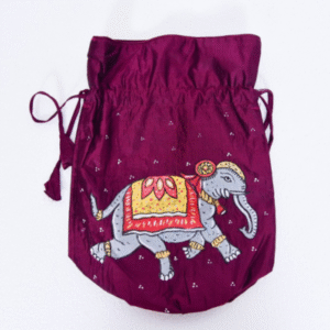 Home handloom silk potli