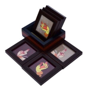 Home odissi mudra coasters