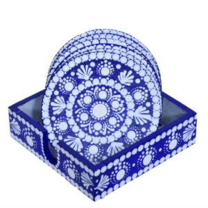 Home azure whirl coasters