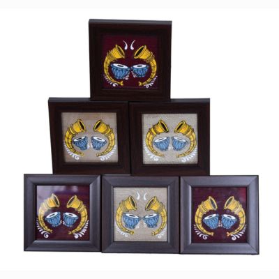 nada kalā – pattachitra music coasters nada kalā – pattachitra music coasters