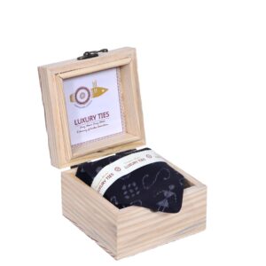 Home midnight tribal silk tie